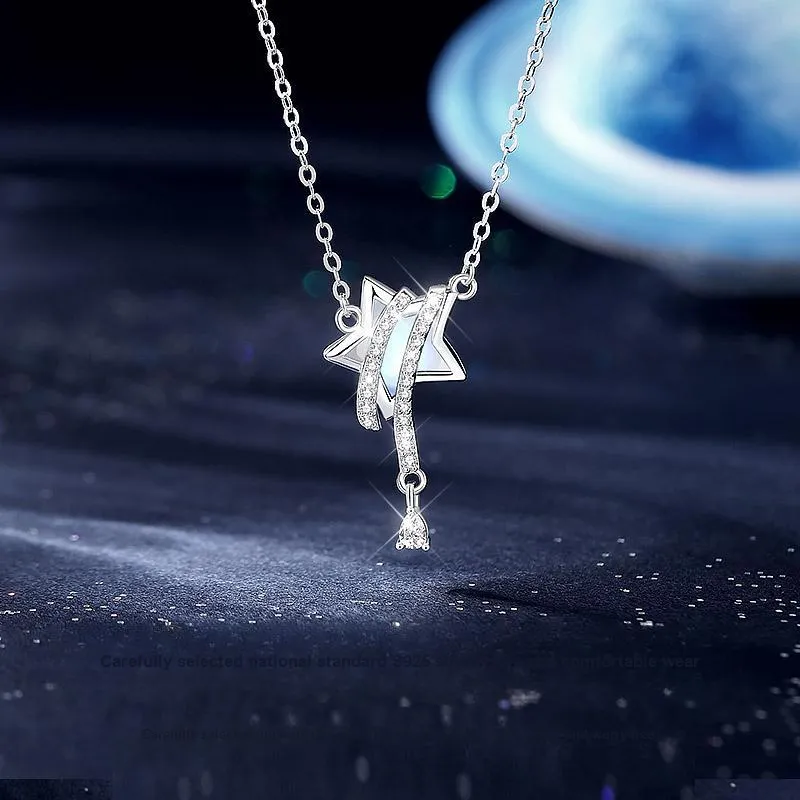 R Z Y S925 Silver Necklaces Women's-3