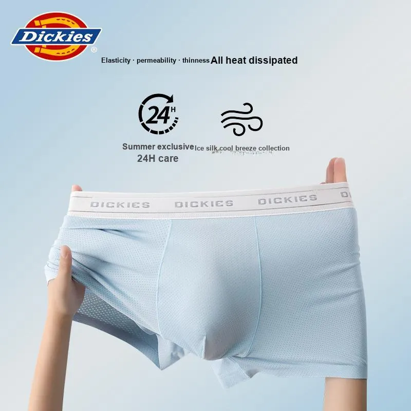 Dickies Underpants Men's Solid Color Comfortable And Breathable Skin Friendly Boxer 3 Pack Gift Box Set-19