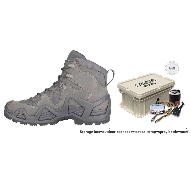 Lowa ZEPHYR MK2 Waterproof And Wear resistant Crew Outdoor Boots Men's Wolf Gray