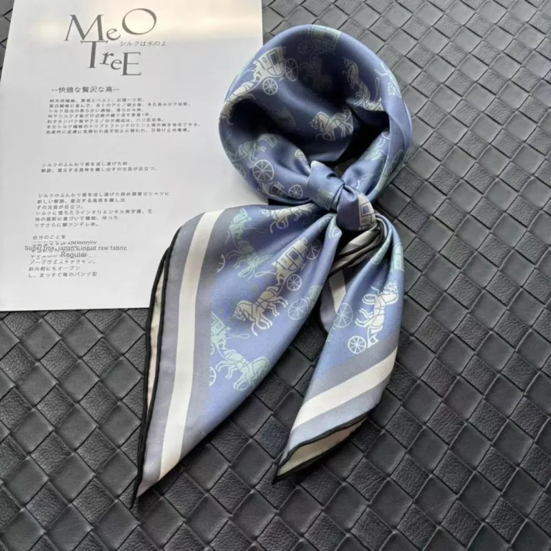 VINEY Silk Scarves Women's-4