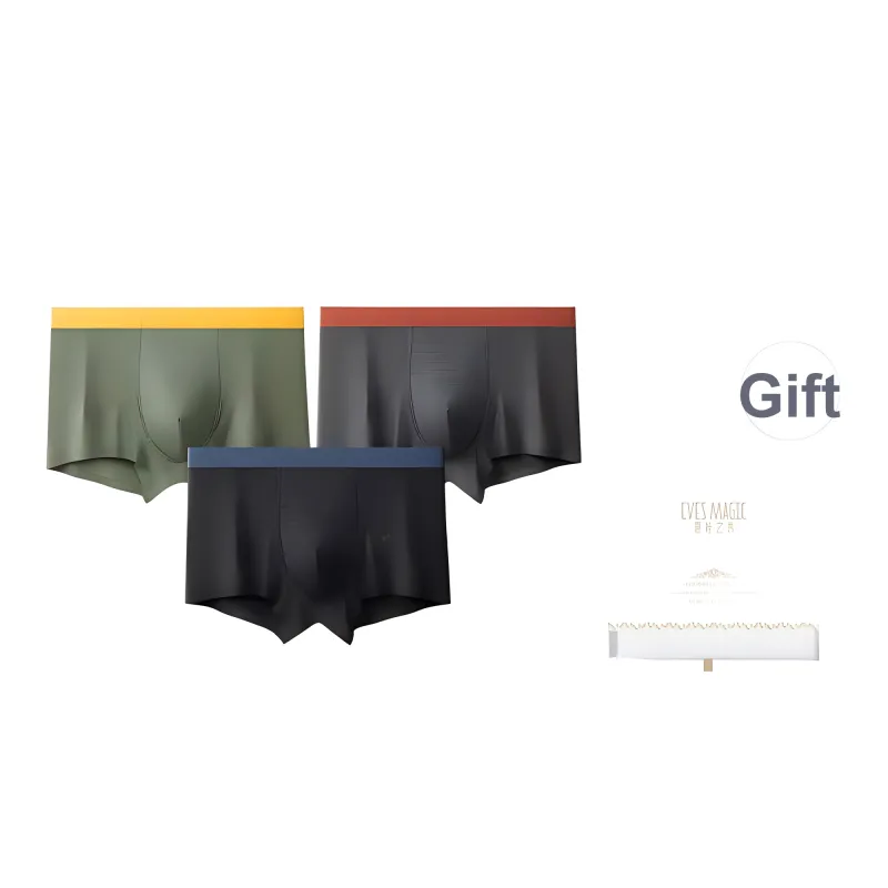 XIA.WA.ZHI.XIU Underpants Men's Shopping Bag 3 Pack-15