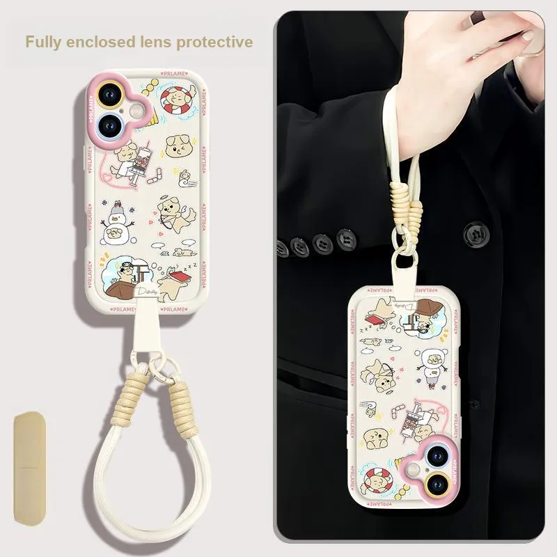 Sen Dog Silicone Material Crossbody Handheld Original Phone Cases Compatible With Apple 16 Pro Max/Pro/Plus/15/14/13-25