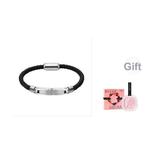 TIANWANG Натуральная кожа Браслеты Мужской Черный