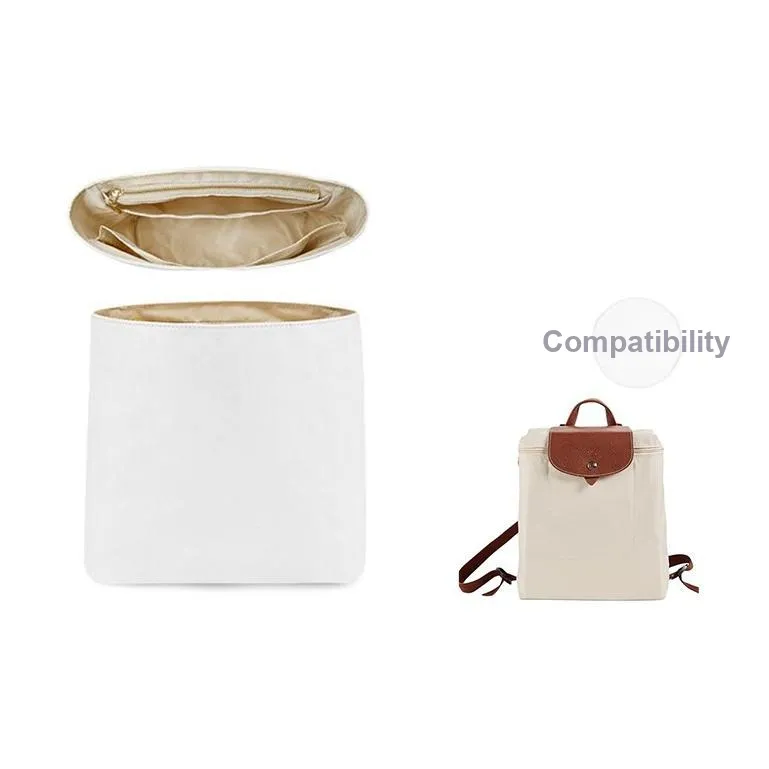 Ingenuity Handmade DuPont Paper Bag Strap Women's White/Black/Beige