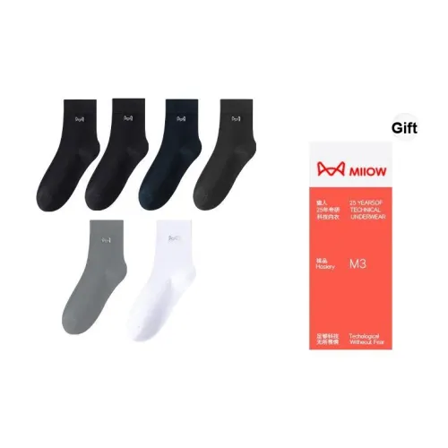 MIIOW Trend Party series Носки Crew Мужская Сумка для покупок 6 пар
