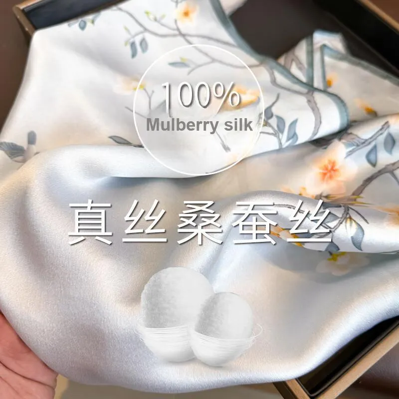 VINEY Silk Scarves Women's-3