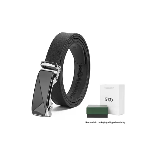 GXG Автоматическая застежка натуральная кожа костюм брюки модный деловой формальный стиль ремень кожаные ремни мужской