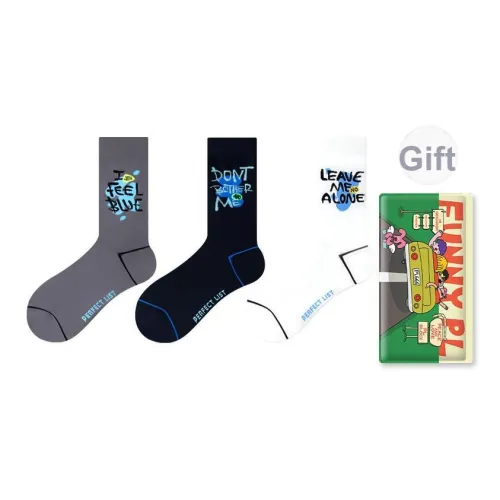 PL Настроение Модные носки ABD Унисекс MID Носки до икры