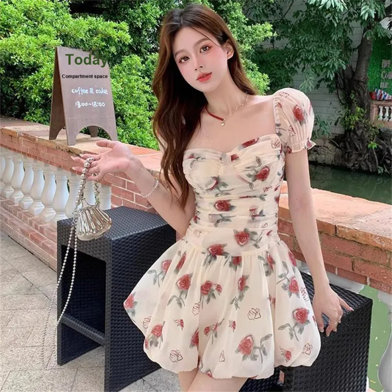Si Bei'er Short Sleeved Dress Women's-2
