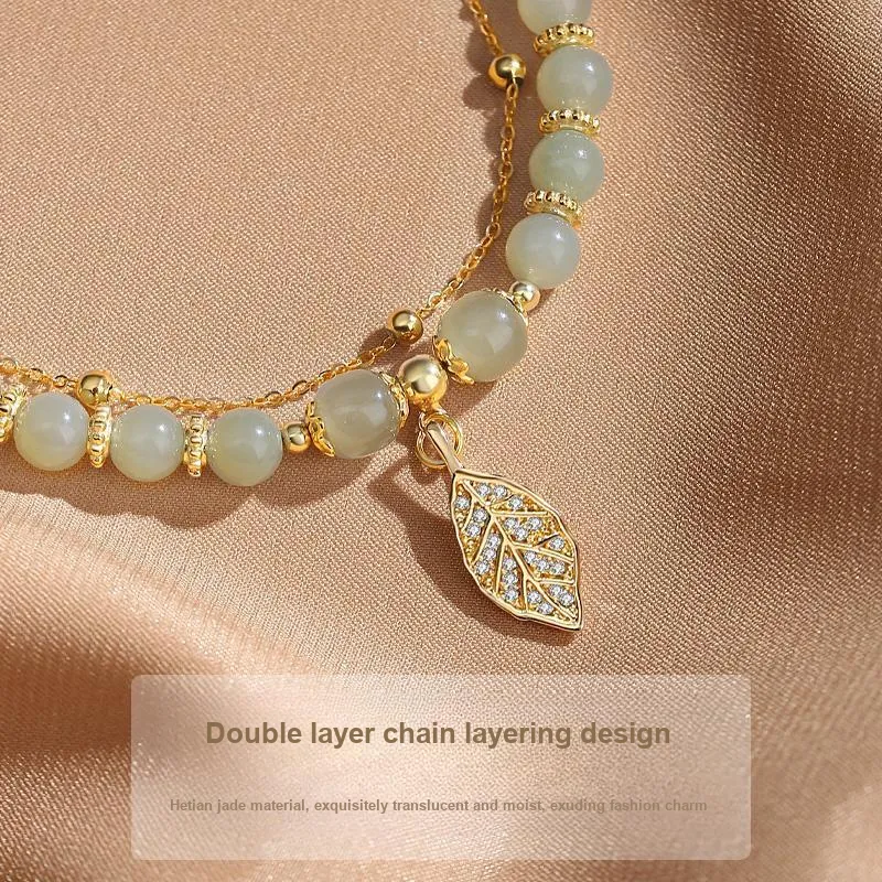 Fu Ru Ji Hetian Jade Bracelets White Jade/Pale Greenish White Jade Women's-2