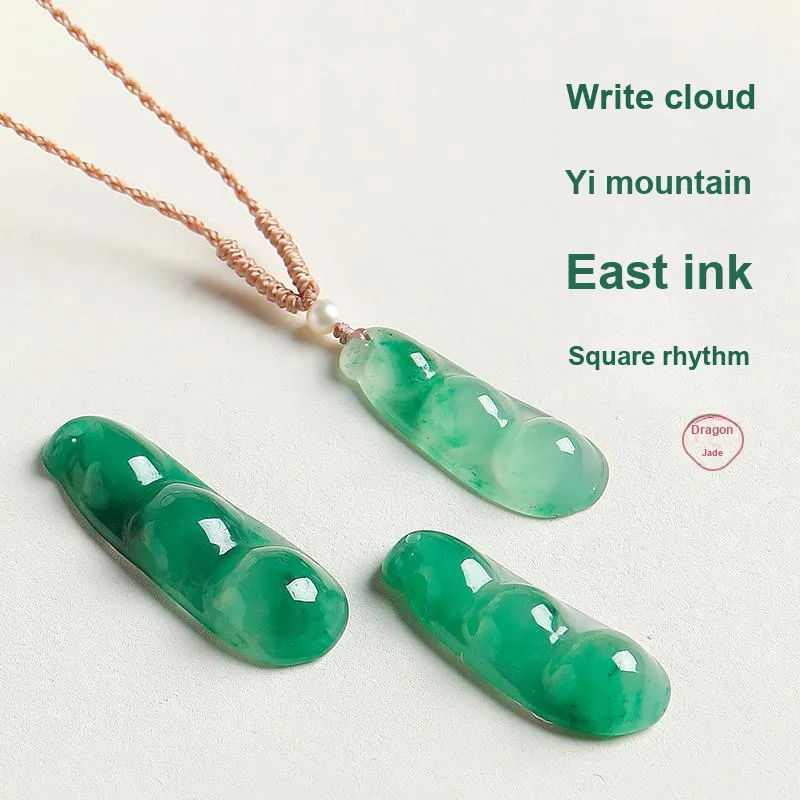 YINXIANGMOU African Emerald Necklaces Unisex-3