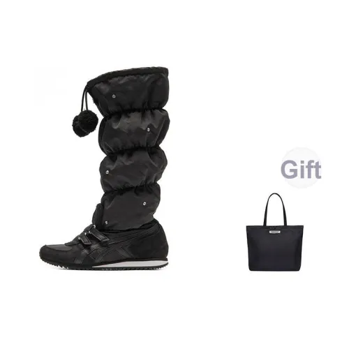 Onitsuka Tiger Термический Высокий Топ Повседневная Обувь Женская Черная