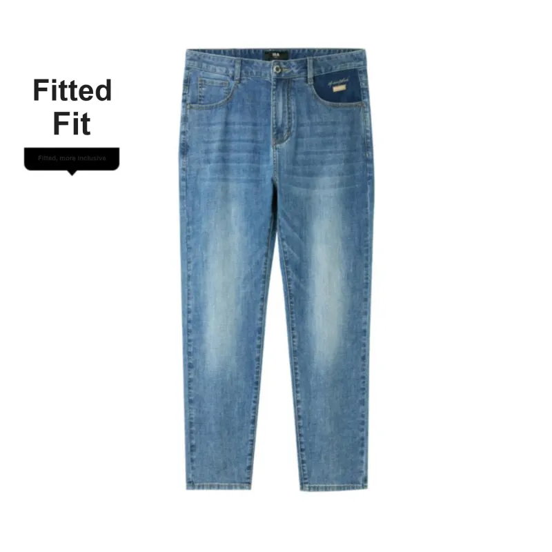 HLA Jeans Men Blue Gray Denim Gradient Medium 22-5