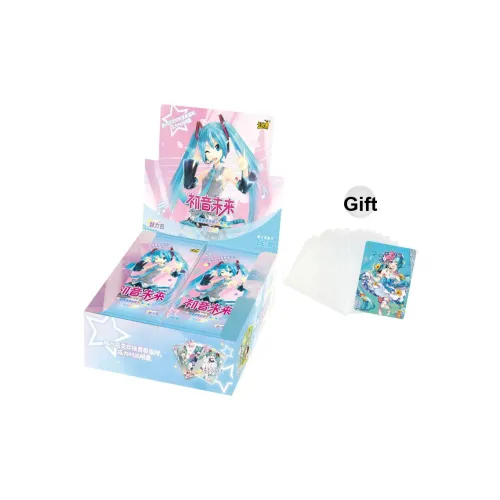 KAYOU Hatsune Miku Коллекционная карта Искрящаяся звезда Украшение Пачка IP Аниме Карточки Одна коробка 15 сумок 10 сумок