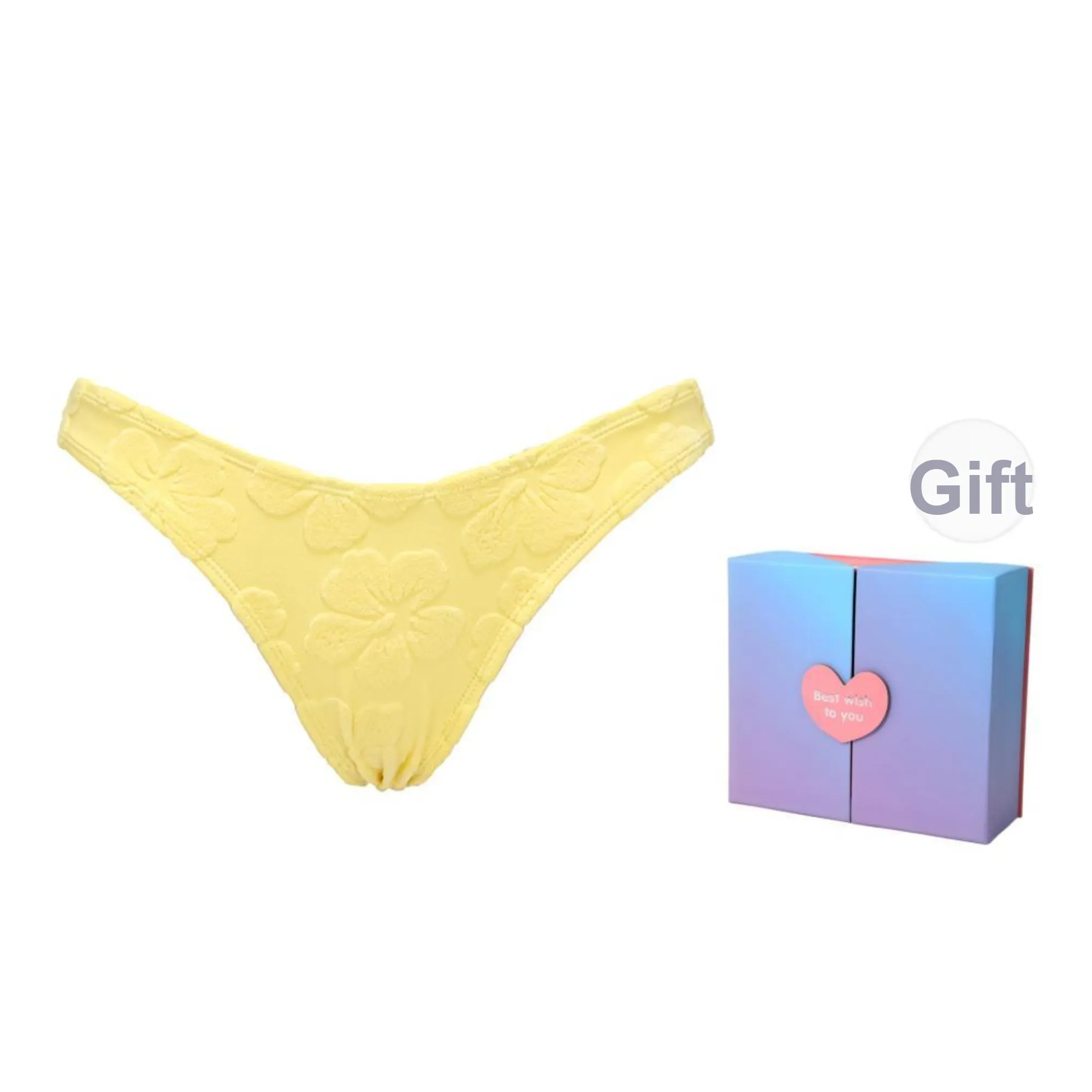 YUKARI SWIM Swimming Shorts Women's Yellow Cream