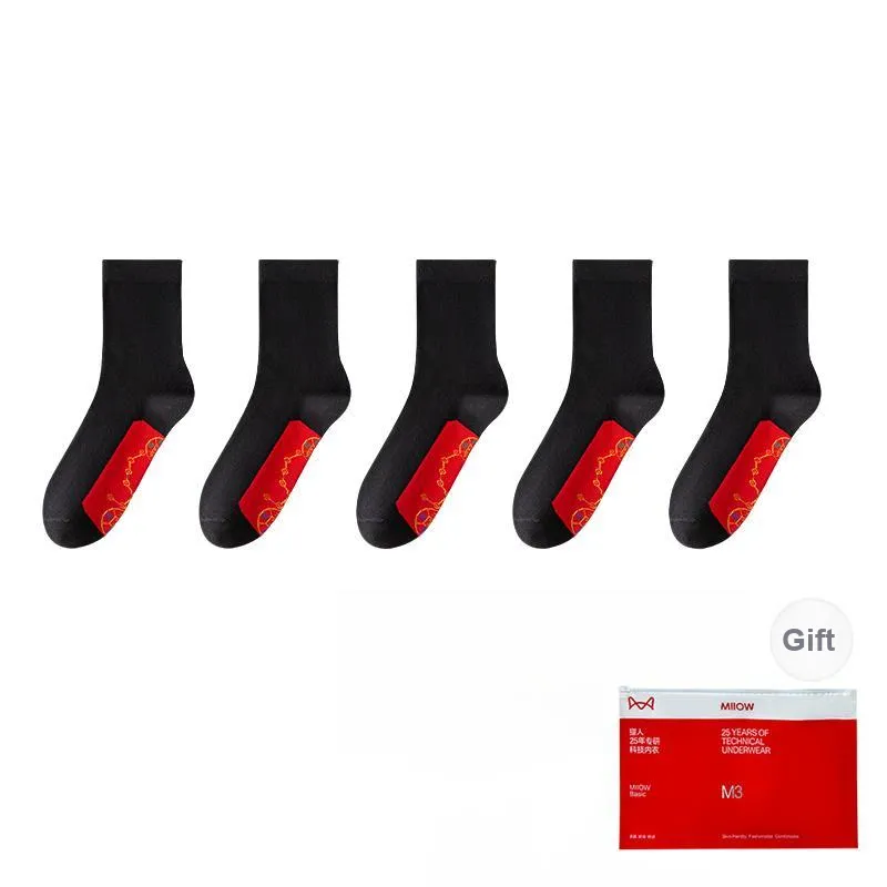 MIIOW Honmei Honmei Series Mid Calf Socks Unisex Combo Set-37