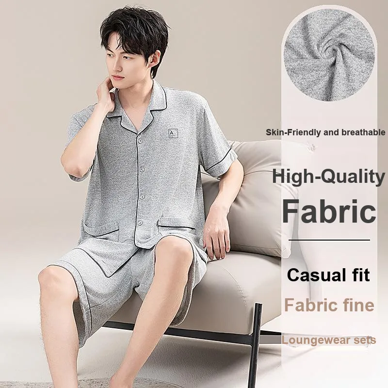 Gentle Welcome Pajama Set Men's Clothing Sets-5