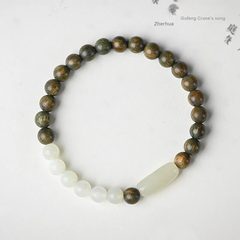 Baozhi Green Sandalwood Bracelets Unisex-3