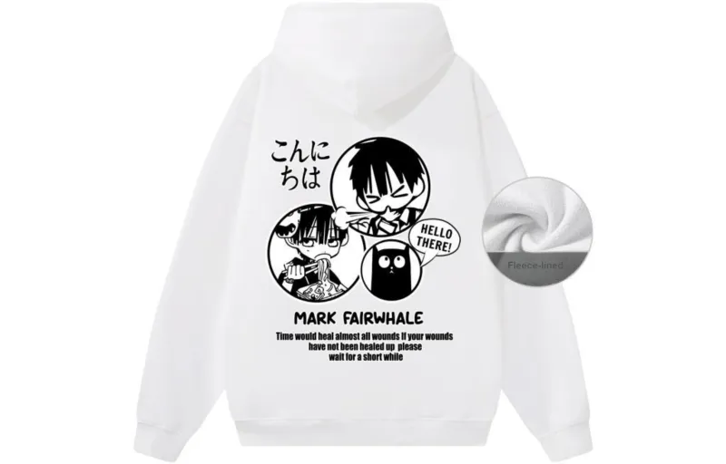 FAIRWHALE Pullover Drop Shoulder Hoodie Unisex-20