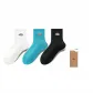[3 Pack]White/Black/Light Blue