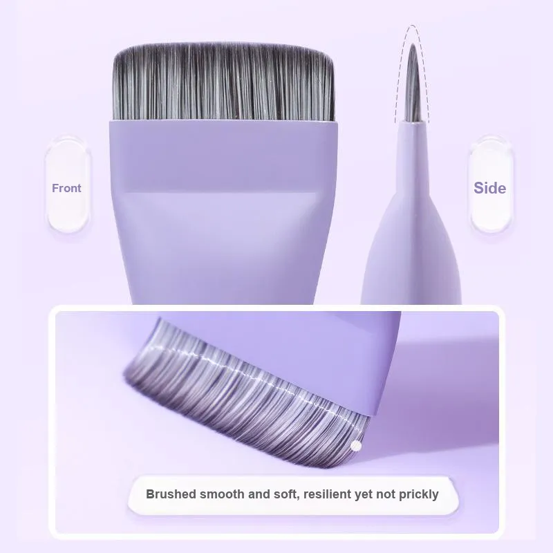 Gentle Welcome Slides Foundation Brush Powder Puff Make up Tools Two Piece Set-2