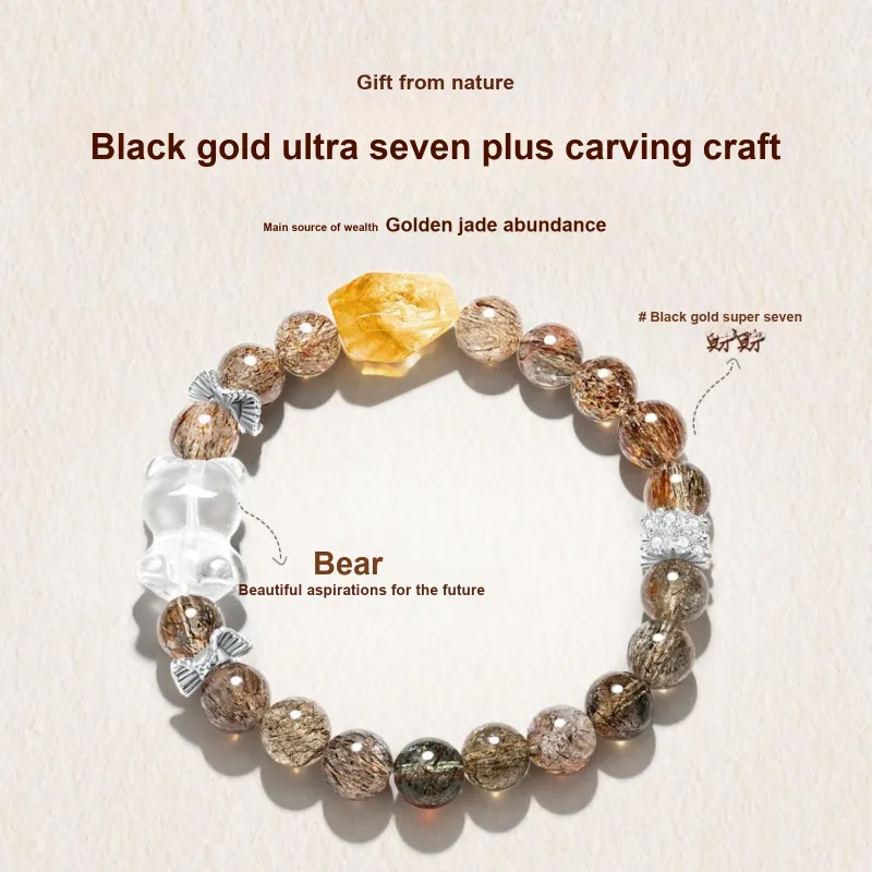 Jodie&Kevin Natural White Crystal Bracelets Unisex-1