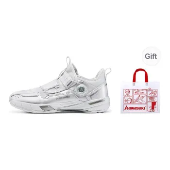 Kawasaki Traverse 2.0 Badminton Shoes Unisex Mid Top Silver Blue White