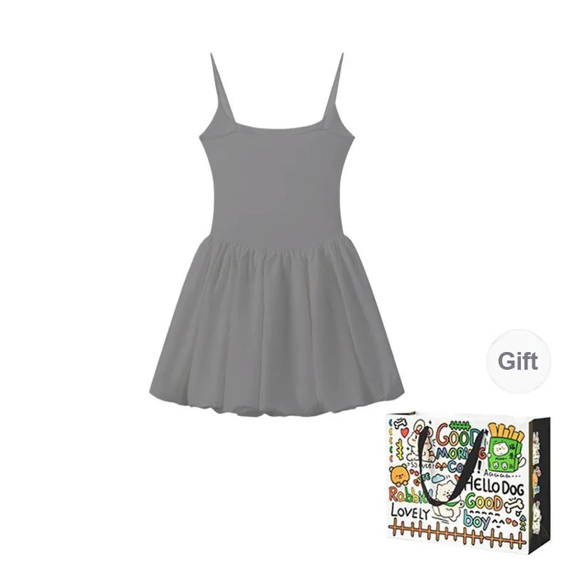 OURUOKE Slip Dresses Women's Gray-1