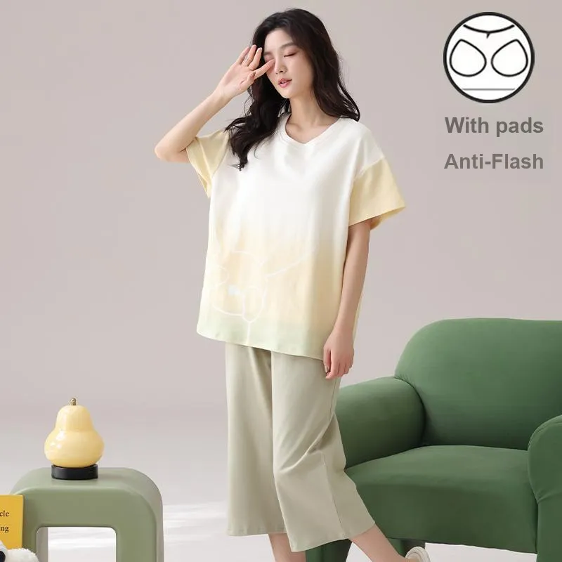 Qiao Ni Tong Pajama Set Women's Image Color-2