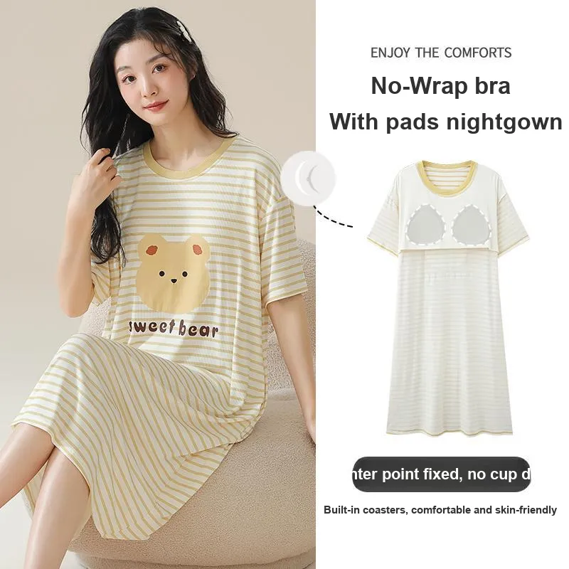 Cotton Gene Women's Nightgowns-7