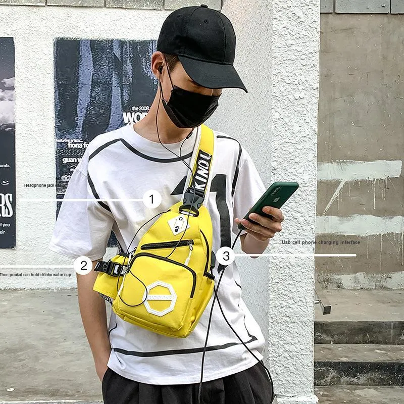 G FAVOR Oxford Sling Bag Regular Unisex Multicolor-3