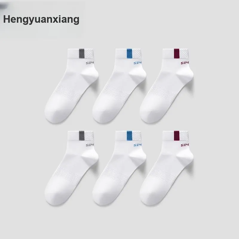 H YXIANG Mid Calf Socks Unisex 6 Pack-5