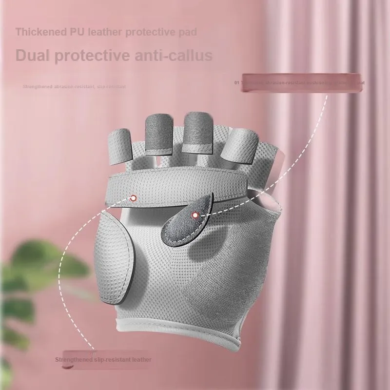 NAILEKESI Fitness Gloves Wear Resistant Protective Slip Resistant 1 Pair Adults Male Athletes Teenagers-5