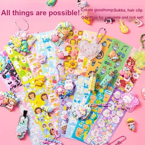 DUOFA GuKa Крем Наклейка Бумажное искусство Набор в подарочной коробке Развивающие игрушки