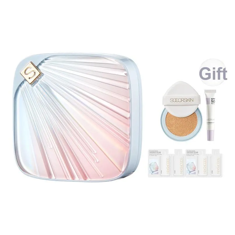 SOCORSKIN SUNSCREEN Cushion 15г Корректирующий Тон Кожи Прозрачный Рослый Кожа Маскирующий