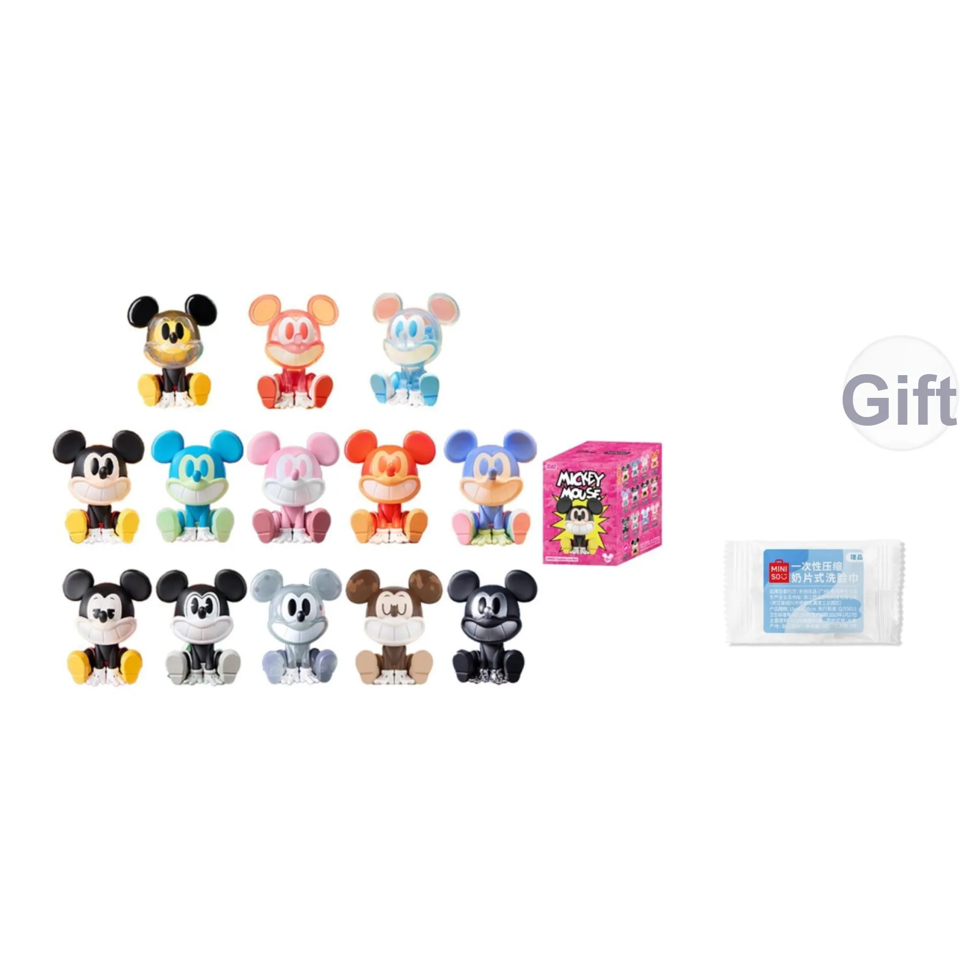 Miniso X Disney Микки маус Улыбающийся GRAVITY Icon Фигурка в коробке Слепые коробки 10 для одной коробки целой коробки