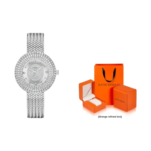 Katie Ermilio Кварцевый механизм серебристый циферблат женские часы