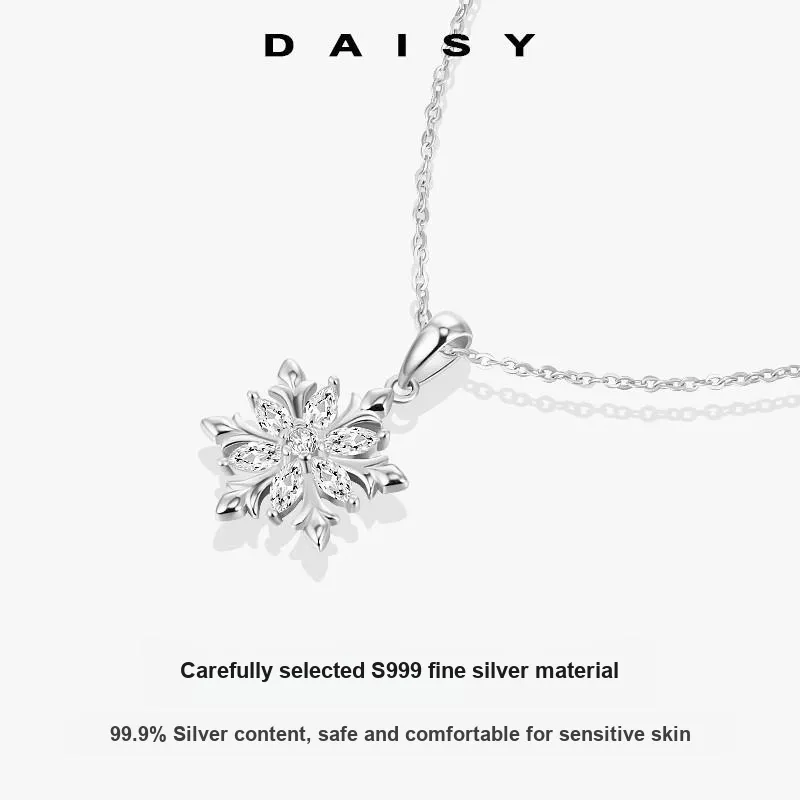 Daisy Dream S999 Fine Silver Necklaces Women's-3