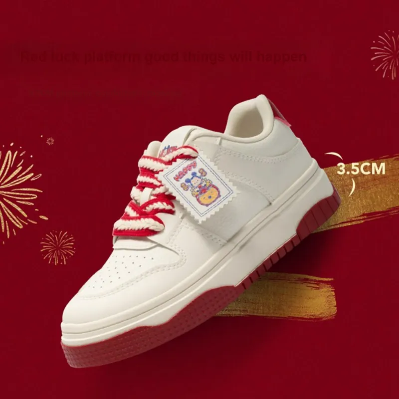 Disney x Hotwind Abrasion Resistant Low Top Skateboard Shoes Women's CNY Year Of The Dragon Limited Edition-5