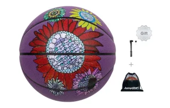 JRs x CAIHONGBI PU Basketball Purple Size 7 Training Unisex