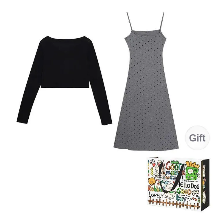 OURUOKE Two Piece Skirt Sets Women's-1