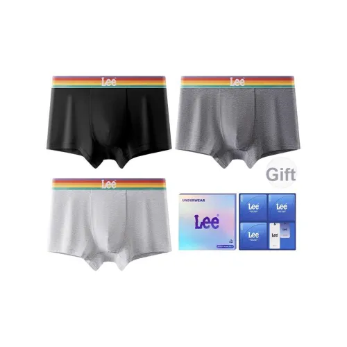 Lee совместный бренд модель Classic 101 Боксер-брюки Мужские 3 упаковки