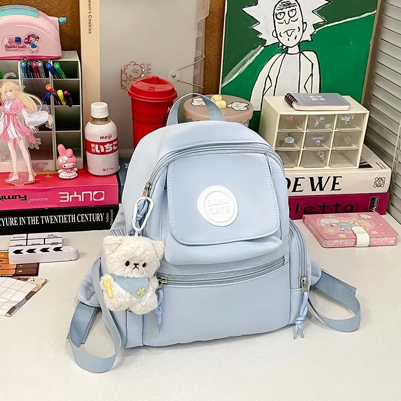 Kewuku Nylon Fabric Backpack Women's Multicolor-17
