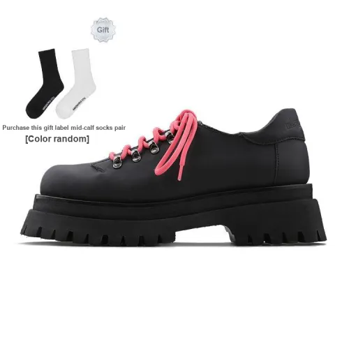 HANQIAORIJI Dress Shoes Unisex Low-Top Black