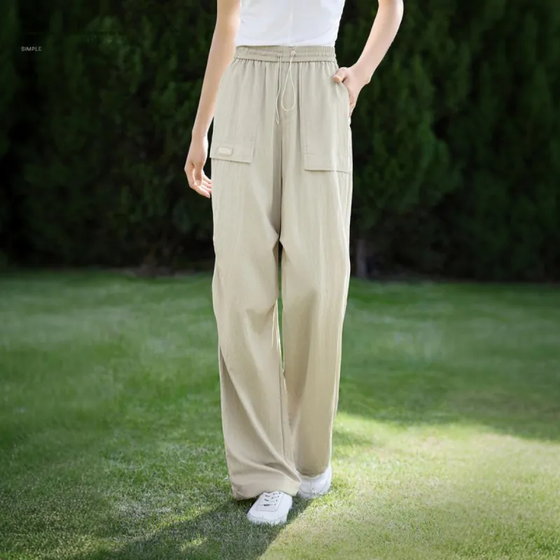 IHIMI Casual Pants Women's Pine Forest Green-1
