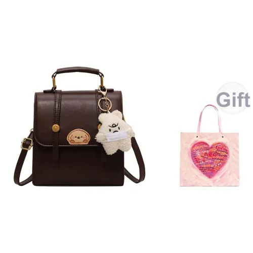 Xuan Xi ПУ (полиуретан) Сумка через плечо Сумка Рюкзак Женские Кофе Хаки Экрю Черный