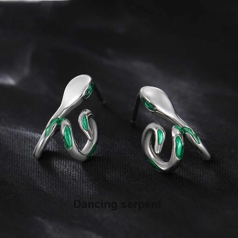 COISE 925 Sterling Silver Stud Earrings Women's-4