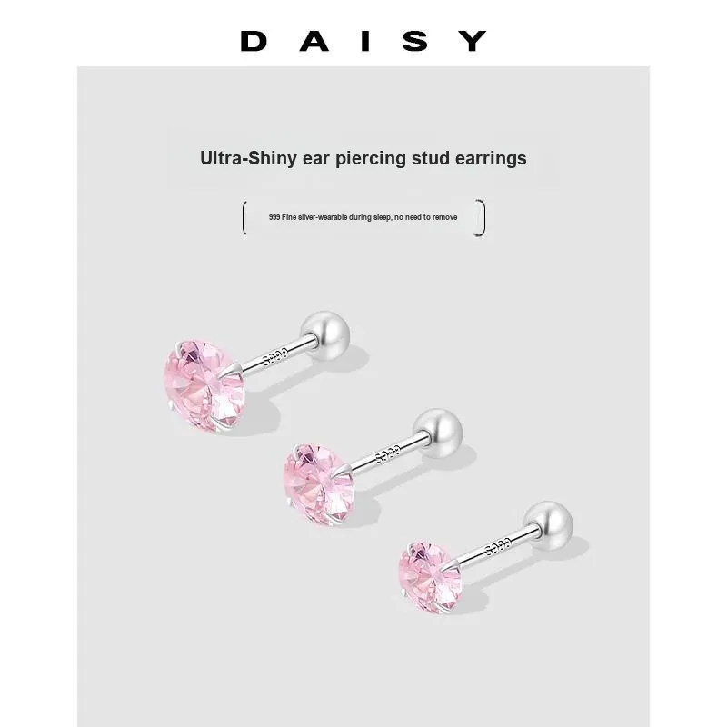 Daisy Dream Full Sterling Silver Stud Earrings Women's-4