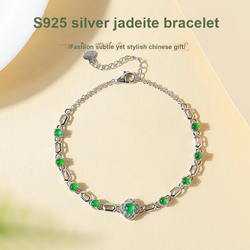 With The Heart Of The Jade Ice Glutinous Bracelets Women's-1