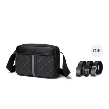GOLF PVC Crossbody Bag, Shoulder Bag Men's Black